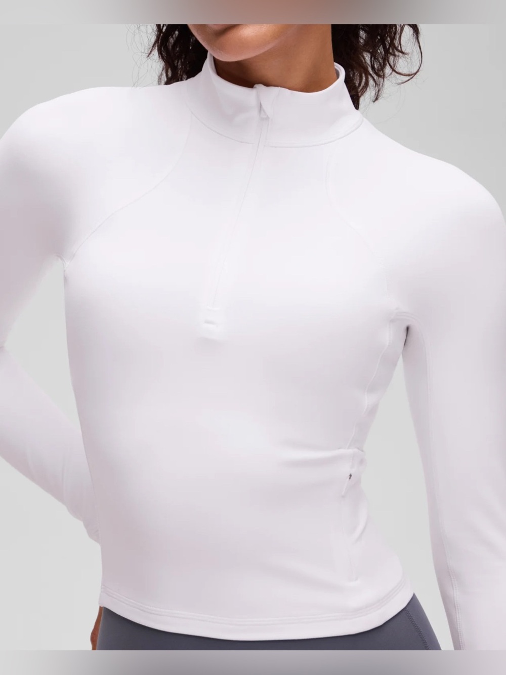 CRZ Lot 2 Yoga Butterluxe quarter zip Cropped Long Sleeve
